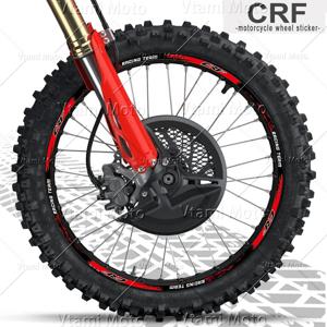 반사 오토바이 휠 스티커, 모토크로스 림 스트라이프 데칼, CRF450R CRF300L CRF250R CRF400RX CRF125 CRF150