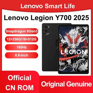 2025 레노버 Y700 제 3 군단 스냅드래곤 8 Gen3, 안드로이드 8.8 인치, 2560x1600, 165Hz, 6550mAh, 350g 와이파이, TB321FU, USB-C 게임용 태블릿, 신제품