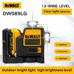 DEWALT 전문 레이저 레벨, 셀프 레벨링 360, 수평 및 수직 크로스 라인 건설 도구, 12V, DW089LG