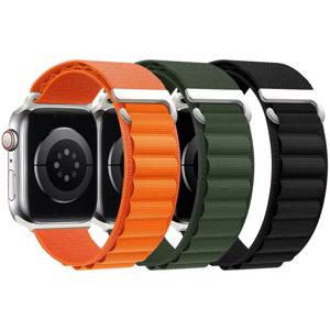 Apple Watch Ultra 2 용 알파인 루프 49mm 밴드 41mm 44mm 45mm 38-42-40mm 스포츠 나일론 팔찌 iWatch 시리즈 9 8 7 6 5 3 SE 스트랩