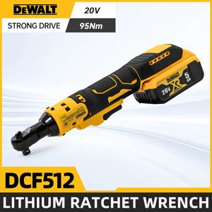 DEWALT 가변 속도 브러시리스 파워 렌치, LED 조명, 무선 래칫 렌치, 20V 배터리 전동 공구, DCF512, 1/2 인치