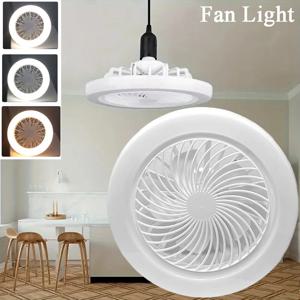 2-in-1 3 단 모드 LED 선풍기 라이트, LED 램프 비드, E27 나사 선풍기 라이트, 리모컨 벽 제어 침실 선풍기 천장 조명
