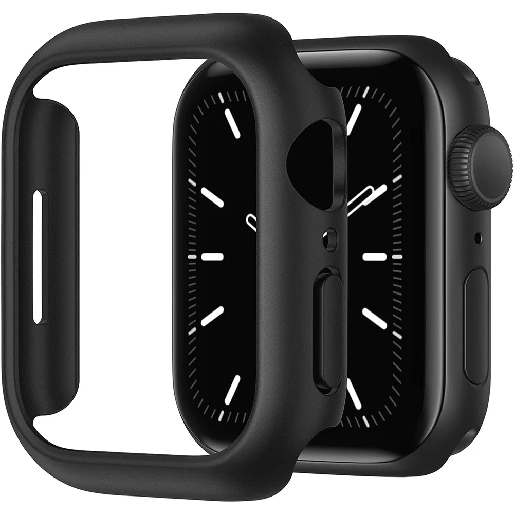 Apple Watch 용 케이스 45mm 41mm 40mm 44mm 42mm 46mm 보호 커버 무광택 하드 PC 범퍼 프레임 유리 없음 iWatch 10 SE 9 8 7 6 5 4