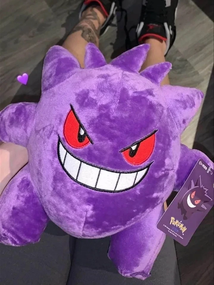 Gengar 포켓몬 봉제 인형, 악마 봉제 인형, 재미있는 애니메이션 피카츄 봉제 인형, 카와이 취미 컬렉션, 크리스마스 선물