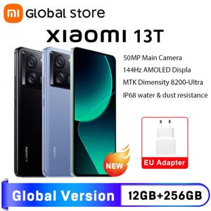 글로벌 버전 샤오미 13T 50MP 카메라, IP68 방수, 6.67 인치 144Hz AMOLED 디스플레이, 67W 충전 MTK 디멘시티 8200 울트라 BT 5.4