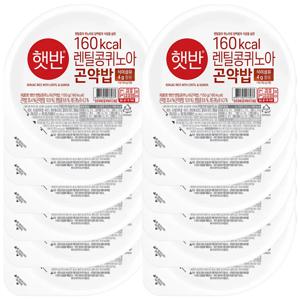 CJ 햇반 렌틸콩퀴노아 곤약밥 150g 12개 즉석밥