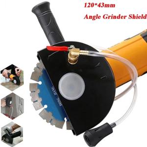 120*43mm 앵글 그라인더 세트 가드 슈라우드 워터 커버가있는 물 절단기베이스 안전 펌프 먼지 수집