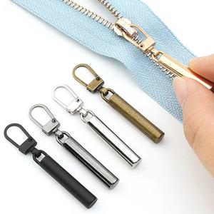 지퍼 슬라이더에 대 한 5pcs 분리형 금속 지퍼 풀러 머리 지퍼 수리 키트 지퍼 당겨 DIY 바느질 다운 재킷 의류 가방