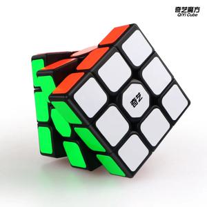 QiYi-세일링 W 3x3x3 스피드 매직 큐브 인피니티 큐브 블랙 프로페셔널 3x3 큐브 퍼즐, 교육 완구 어린이 선물 3x3