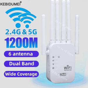 1200Mbps 무선 WiFi 리피터 듀얼 밴드 2.4G 5G 무선 신호 확장기 Wi-Fi 증폭기 라우터 장거리 신호 부스터