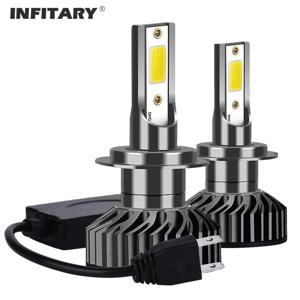 Infitary H7 LED 헤드 라이트 H4 H11 9005 9006 H1 자동차 72W 12000LM 자동 헤드 램프 흰색 6500K 전구 12V 램프 2pcs 차량 조명