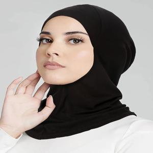 이슬람 터번 전체 커버 이슬람 모자 Underscarf 내부 여성 Hijab 모자 Headscarf 긴 목도리 랩 목 머리 보닛 모자