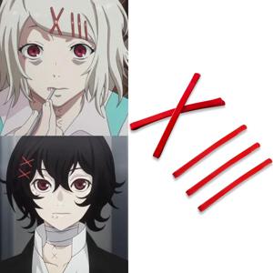 5 개/몫 Tokyo Ghoul Juzo Suzuya Kagerou 프로젝트 Tateyama Ayano 빨간 머리핀 일일 액세서리 모자를 쓰고 있죠 코스프레 소품