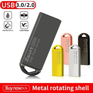 새로운 금속 USB 128GB USB 플래시 드라이브 고속 펜 드라이브 방수 U 디스크 4GB 8G 16GB 32GPendrive 3.0/2.0 메모리 스틱 USB 선물