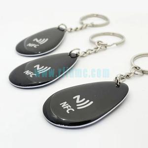 NFC 지원 휴대폰용 방수 NFC 에폭시 태그 RFID 키 카드 키체인, NTAG215, NTAG216, 13.56MHz, 45x30mm