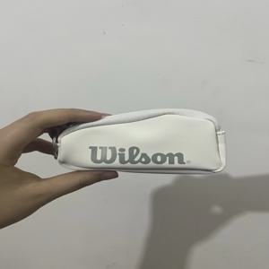 WILSON 오리지널 롤랑 가로스 키 백, 프렌치 오픈 오렌지 화이트 핸드헬드 하이 퀄리티 미니 테니스 키 팩