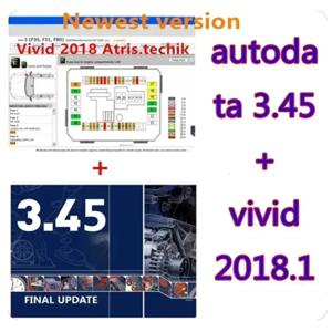 Hot AutoData 최신 3.45 자동차 소프트웨어 + Vivid Workshop 데이터 Atris-Stakis Technik 2018.01V 다국어 폴란드어 스페인어 Li