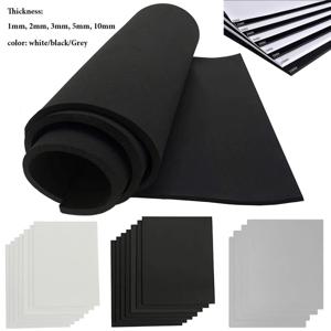 1pcs 두께 1mm2mm3mm5mm10mm Eva 폼 시트 흡음 소음 스폰지 폼 공예 Eva 시트 수제 모델 만들기 재료