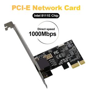1000Mbps PCIE-RJ45 네트워크 카드 10/100/1000Mbps RJ45 PCI Express 변환기 LAN 이더넷 기가비트 어댑터 PCIe 데스크탑 PC 용
