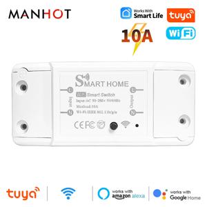 WiFi 스마트 스위치 범용 차단기 타이머 APP 무선 원격 제어 자동화는 Alexa Google Home Alice와 함께 작동합니다. ﻿