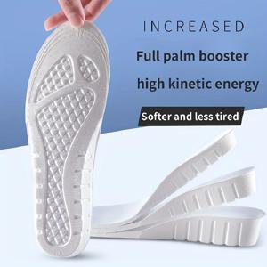 1 쌍 새로운 흰색 보이지 않는 높이 증가 Insoles EVA 부드러운 빛 신발 단독 패드 남성 여성을위한