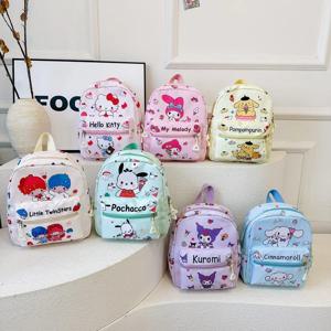 Sanrio Kuromi 헬로 키티 마이 멜로디 Cinnamoroll 만화 배낭 귀여운 Pompom Purin Pochacco 학교 가방 성인용 Kids Sac A Dos