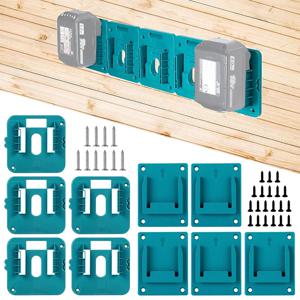 Makita 14.4V 18V 리튬 이온 배터리 도구 용 5 팩 배터리 보관함 기계 홀더 보관함 벽 장착 브래킷 고정