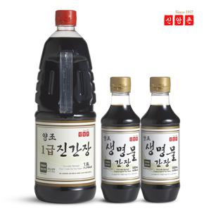 신앙촌 양조간장 장아찌기획 8호1급진1.8L+생명물500mLx2