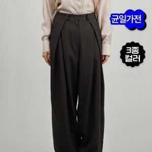 [브리치] 엔노트 /  엔노트  단독 균일가전 여성 컴포트 핀턱 루즈핏 핀이엘 슬랙스 3컬러