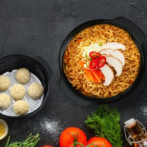 국산 냄비 전자레인지 라면용기 그릇 계란찜 찜기 대 소 1+1 총 2개