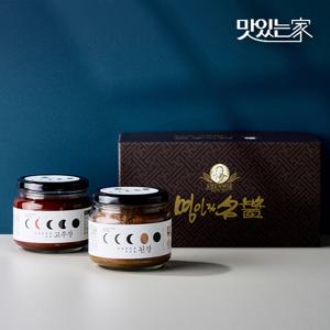 순창문옥례식품 전통장류 선물세트 실속형 2호고추장450g+된장450g