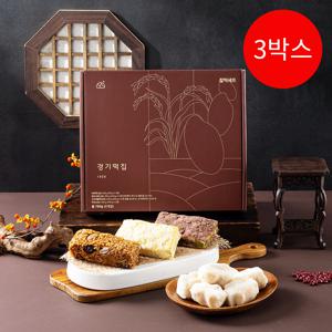 [서울 3대 떡집] 경기떡집 찰떡세트 720g (90g x 8개입) x 3박스 [소비기한 :2025-01-24]