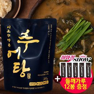 이도수향촌 추어탕 500g x10팩+2팩더!/총 12팩,들깨가루 3g 12봉