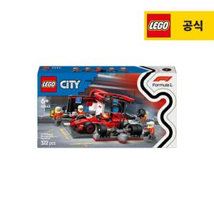 시티 60443 F1 Ferrari 피트 스탑과 크루