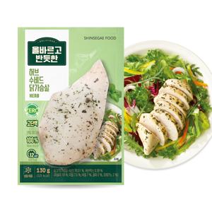 올바르고 반듯한 수비드 닭가슴살 허브 130g x 9개