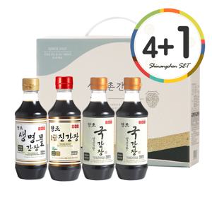 레드K 4-5호 4+1세트 양조간장 선물세 C