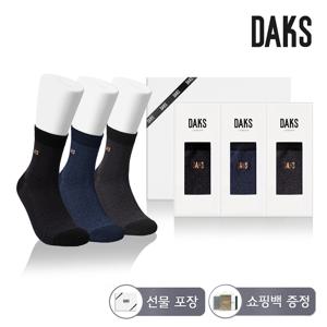 양말 신사 면후다중목 불규칙마름모 3족세트 DK24807