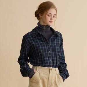 NOVIA cotton check shirt_2colors