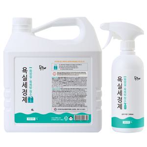 [몽블] 욕실청소세제 500ml+4L /화장실청소/욕실세제/락스