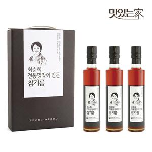 최순희 전통명장이 만든 참기름 선물세트 3개입300ml