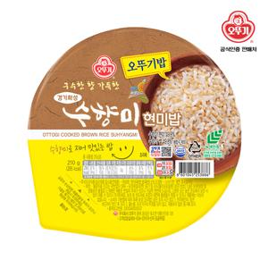 오뚜기밥 수향미 현미밥 210g x 12개