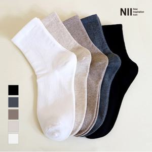 [NII] 여성 무압박 중목양말 5PACK