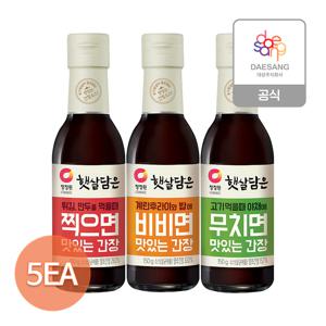 햇살담은 맛있는(무치면,비비면,찍으면)간장 150g 3종 5개골라담기