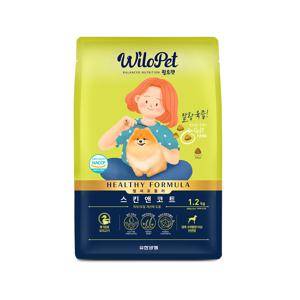 유한양행 윌로펫 헬시포뮬러 스킨앤코트 1.2kg 강아지 기능성 소프트 사료