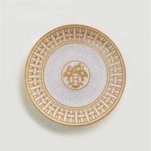 모자이크골드 디저트 접시 Hermes Mosaique Gold Dessert Plate