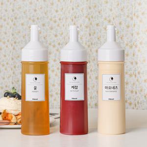 가정용 원웨이 소스통 케찹통 마요네즈 시럽 용기 꿀 통 350ml