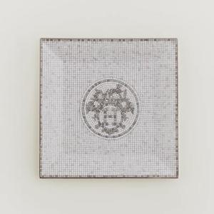 모자이크플래티넘 사각 접시 3번 Hermes Mosaique Platinum Square Plate N3