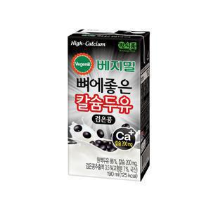 뼈에좋은 칼슘 두유 검은콩 190mlx72팩