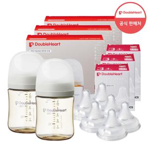 160ml 모먼트 트윈팩 3개(젖병6개)+젖꼭지 6개