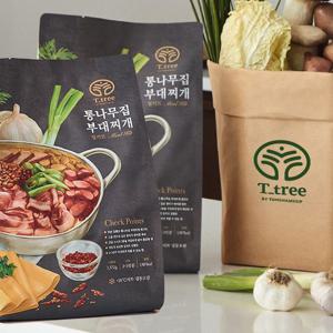 티트리 통나무집 부대찌개 밀키트 1,372g (2~3인분) 2개입